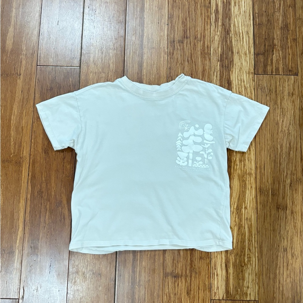 Zara Kids Beige Graphic Tee